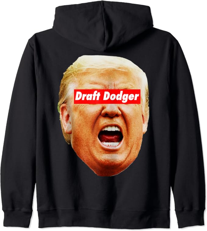tRump Draft Dodger Zip Hoodie Amazon.co.uk Fashion